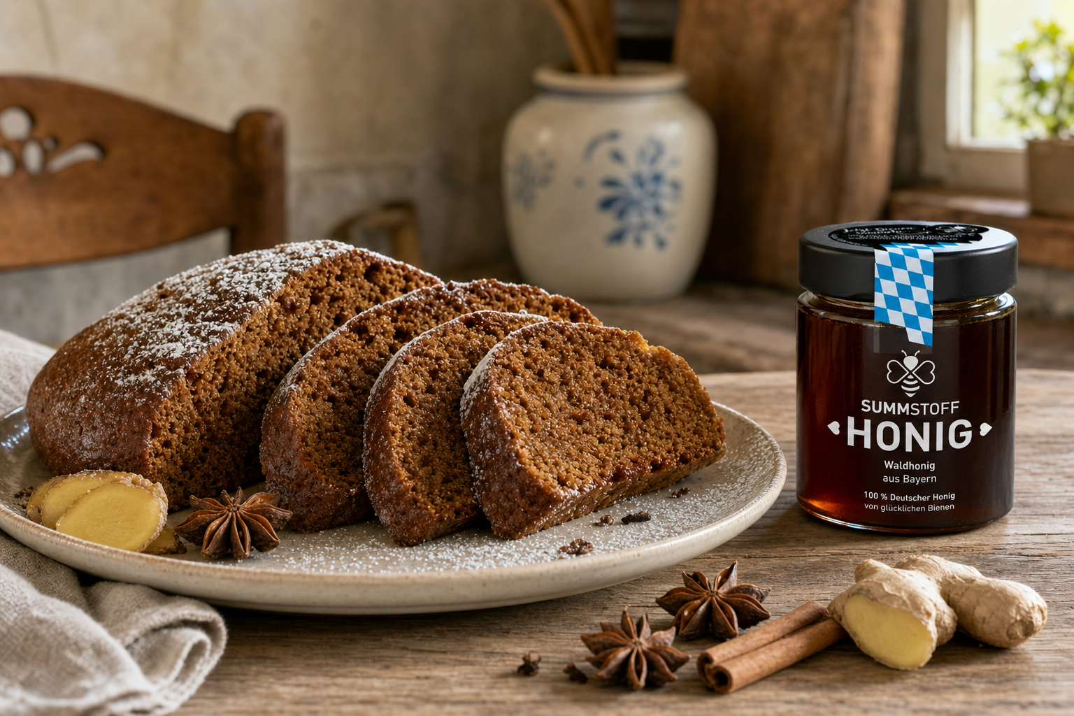 Saftiger Honig-Lebkuchen