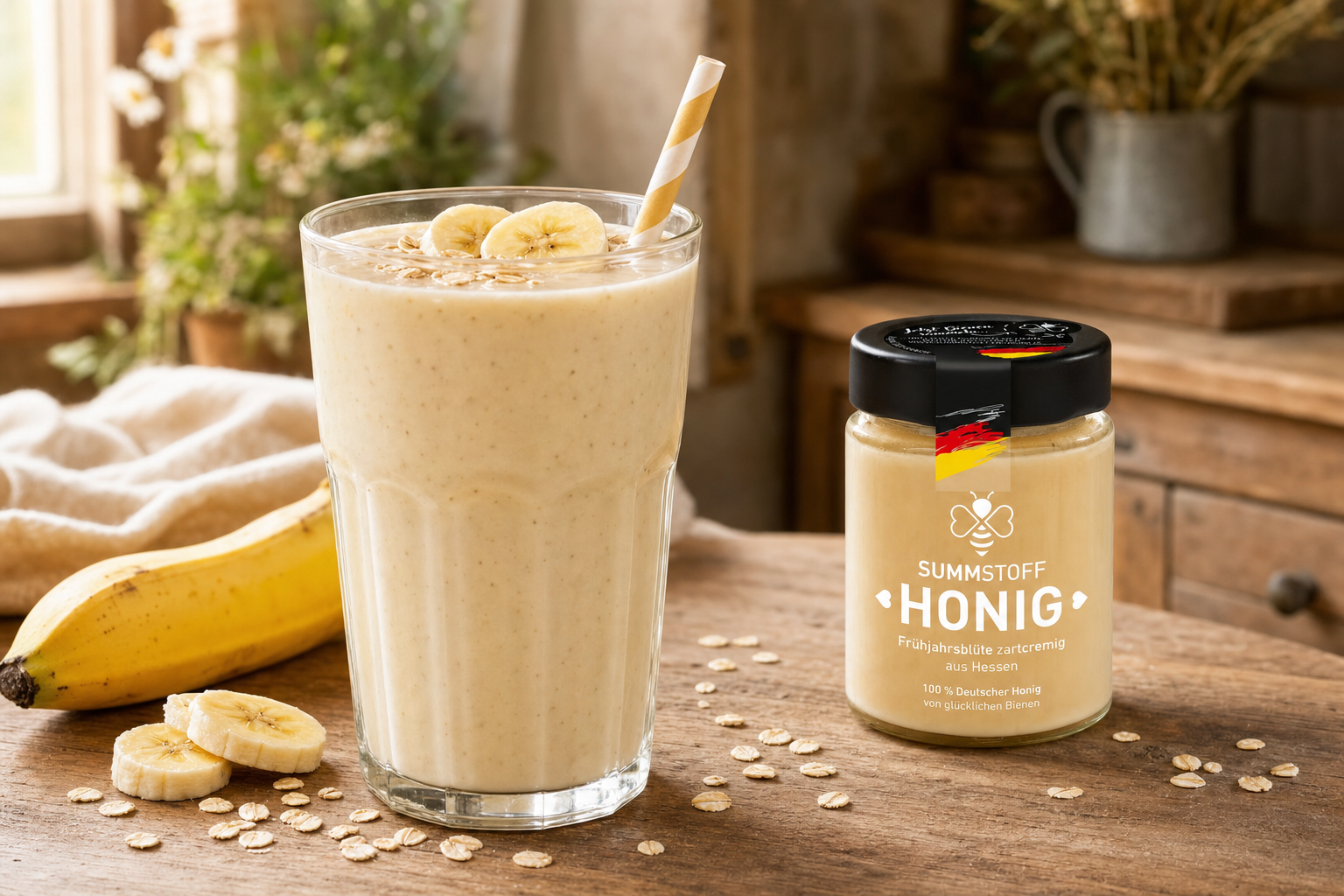Honig-Bananen-Smoothie